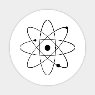 The Atom (icon symbolizes the atom in black) - ORENOB Magnet